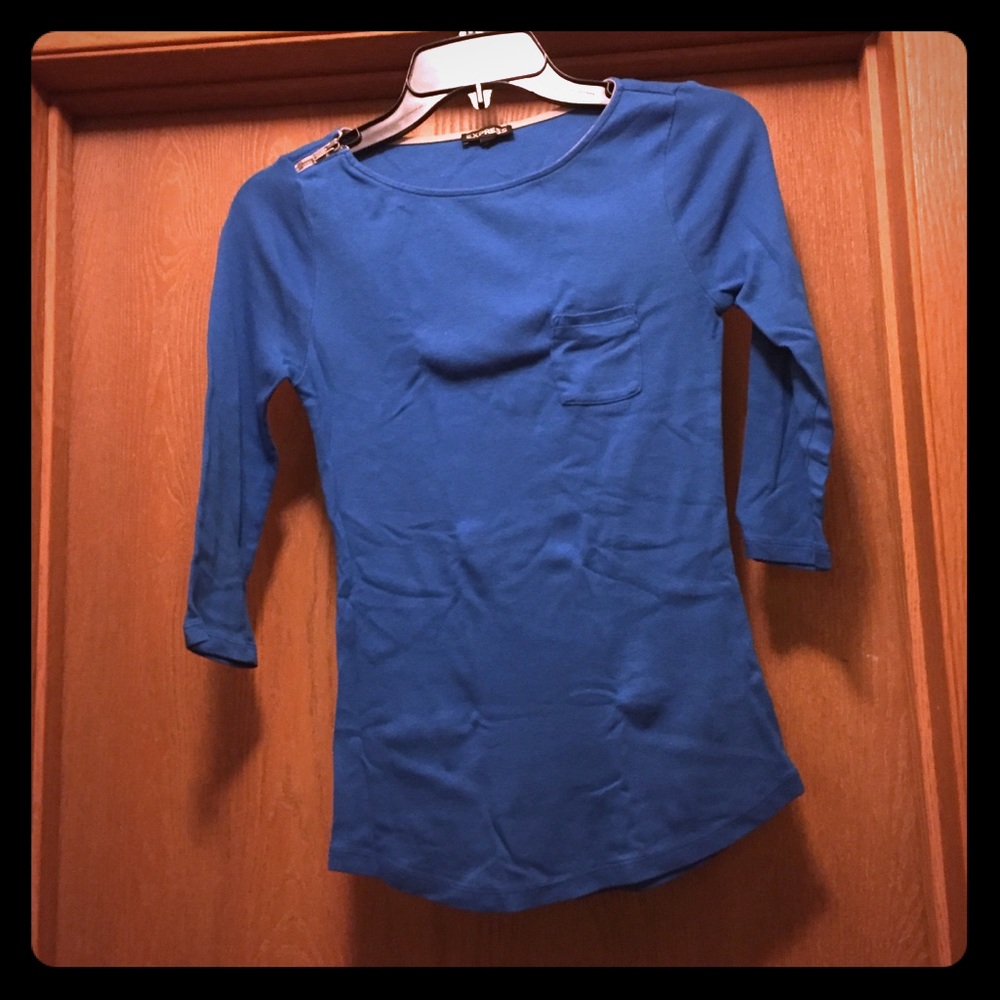 Royal blue 3/4 sleeve